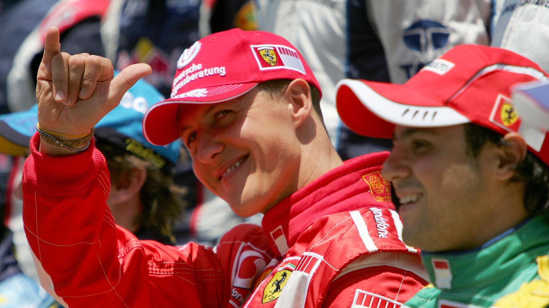 Schumy con Felipe Massa, el ex piloto brasileño