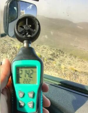 Las ráfagas alcanzaron velocidades equivalentes a un huracán categoría 4 en Manantiales Behr (Walter Echaniz)