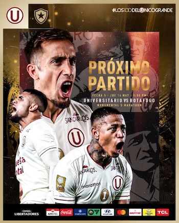 Universitario recibirá a Botafogo en