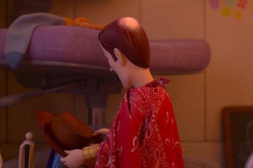 Imagen de la famosa calva de Woody en