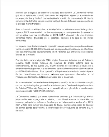 El organismo puntualizó que la