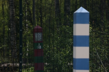 Vista de un puesto fronterizo