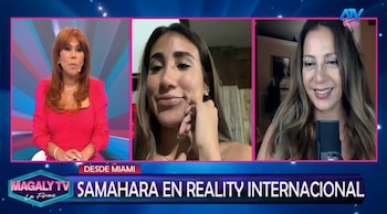 Samahara Lobatón competirá por US$100 mil en reality de prisión: esto dijo sobre sus hijos y Youna. Captura: Magaly TV La Firme.