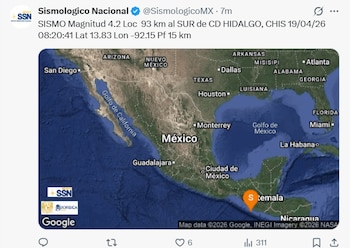 Crédito: X(@SismologicoMX)