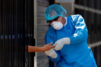 Trabajadores del ministerio de Salud