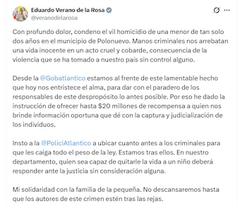 Las autoridades están tras la pista de los atacantes - crédito @veranodelarosa / X