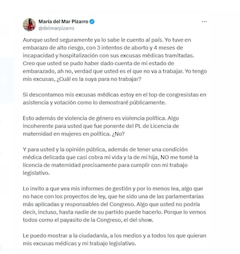 María del Mar Pizarro anunció