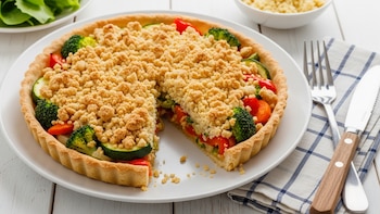 Receta de tarta de crumble