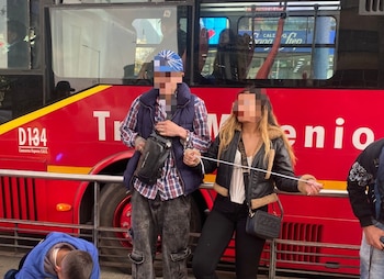 El operativo en la estación