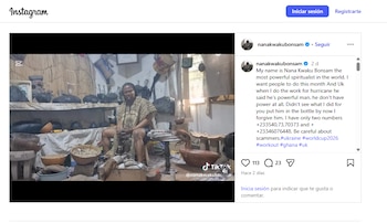 El brujo ghanés había maldecido al delantero inglés Harry Kane - crédito @nanakwakubonsam/Instagram