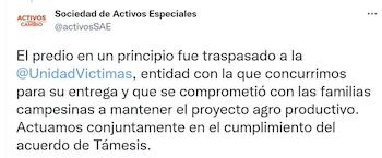 La SAE respondió al representante