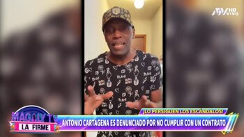 Antonio Cartagena es acusado por incumplimiento de contrato. ATV