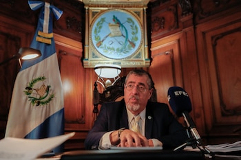 El presidente de Guatemala, Bernardo