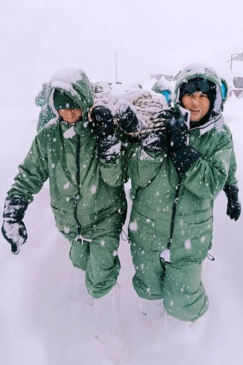 En esta fotografía tomada y