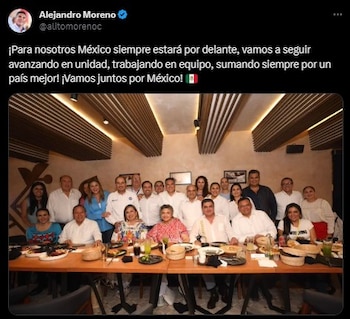 El líder del PRI compartió
