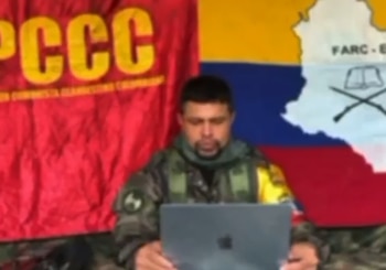 Alias Marlon, segundo al mando de las disidencias de Iván Mordisco - crédito Captura de Video YouTube/Canal 1 Noticias