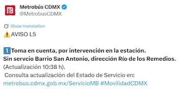 Avance en tiempo real de