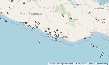 Temblor hoy en Oaxaca.
(SSN)