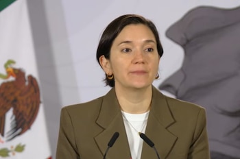 Marcela Figueroa Franco, titular del Secretariado Ejecutivo del Sistema Nacional de Seguridad Pública Foto: Captura de pantalla transmisión de Youtube Claudia Sheinbaum