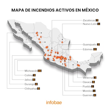 Mapa de todos los incendios