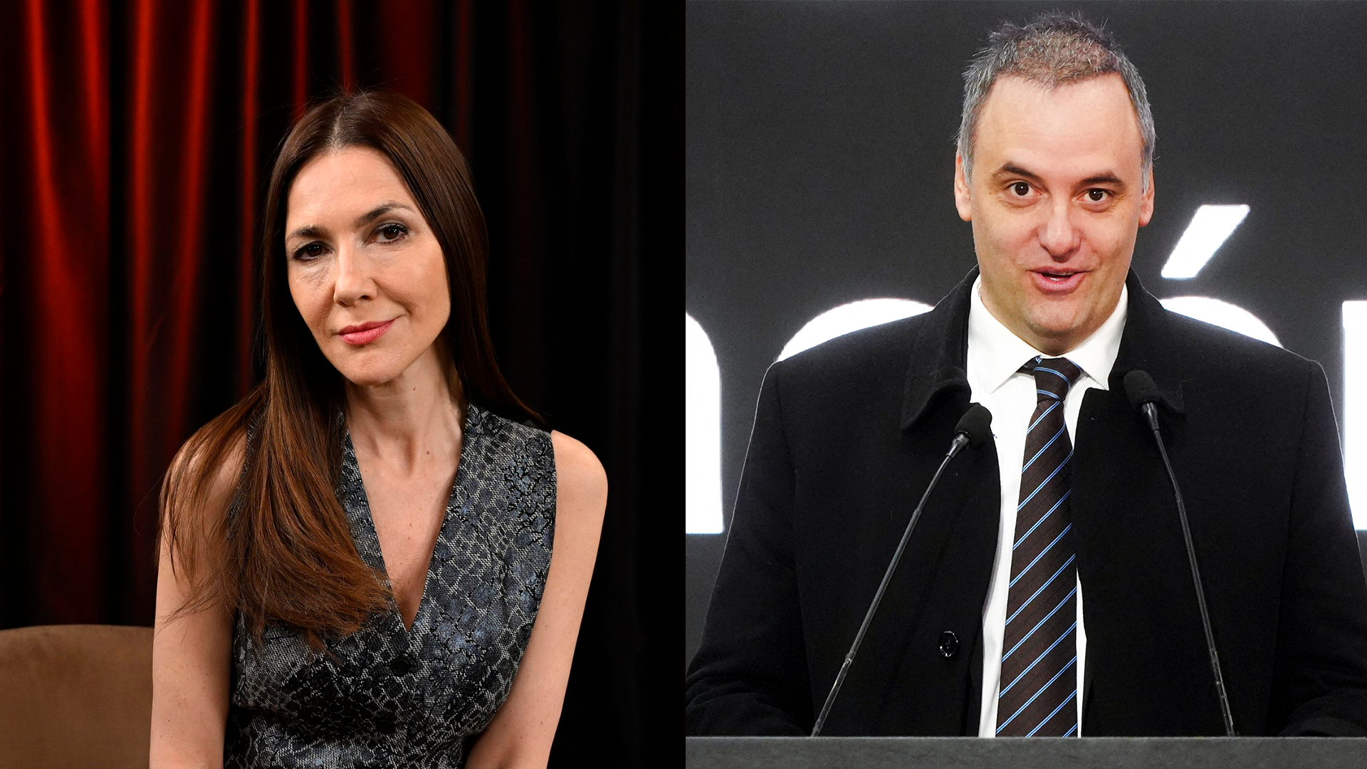Cristina Përez y Manuel Adorni