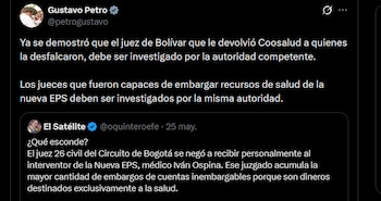 Gustavo Petro - crédito @petrogustavo/X