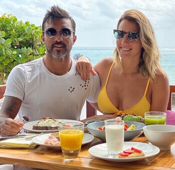 Mica Viciconte y Fabián Cubero