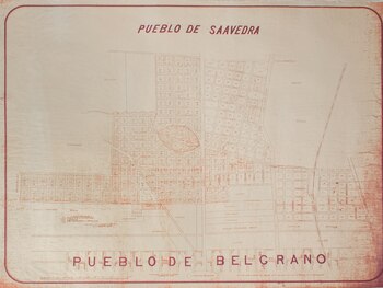 Viejo plano de la zona