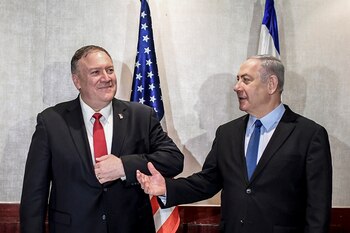 Mike Pompeo y Benjamin Netanyahu