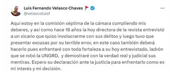 Luis Fernando Velasco en X