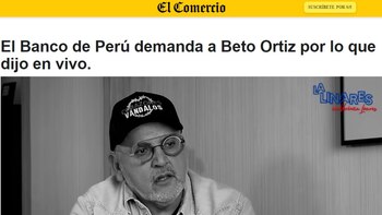 La imagen del periodista Beto