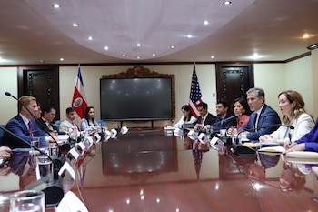 El encuentro abordó los principales retos del comercio exterior costarricense, apuntando a fortalecer la relación comercial Costa Rica-Estados Unidos. (Cortesía: Manuel Tovar)