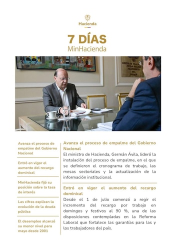 Ministerio de Hacienda - crédito @MinHacienda/X