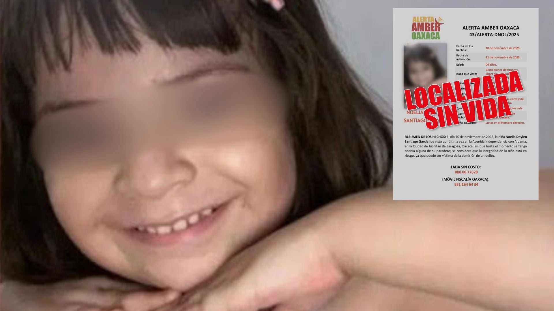 Caso Noelia Daylen: qué se sabe del asesinato de la niña de 4 años en  Juchitán, Oaxaca - Infobae