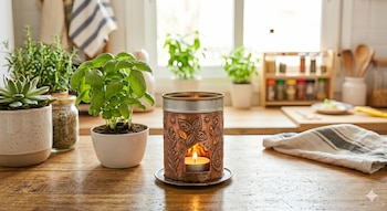 Portavelas decorativos: pueden convertirse en velas aromáticas o decorativas gracias a la resistencia del metal al calor.