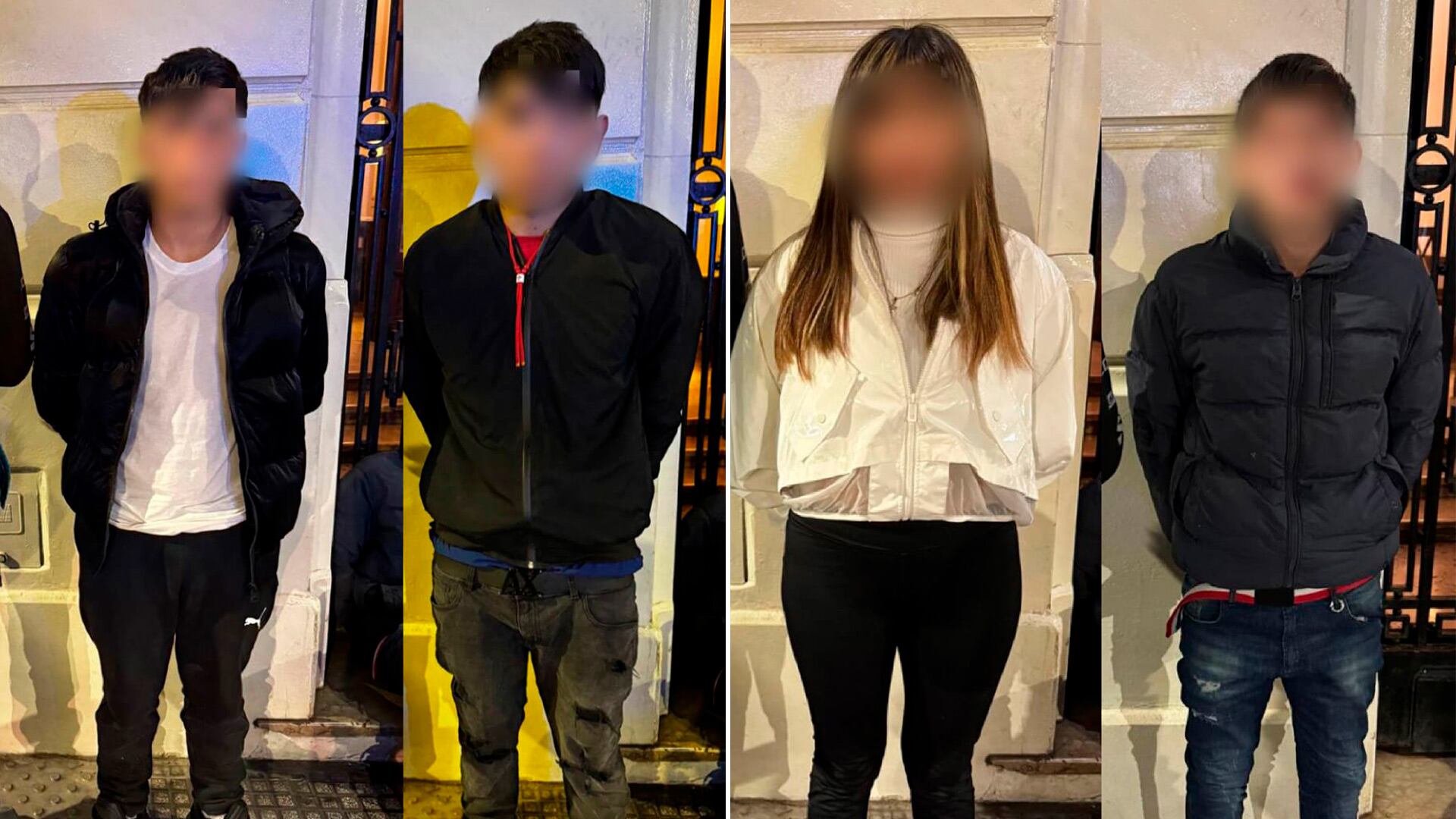 Los cuatro menores detenidos
