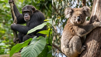 Primate y koala