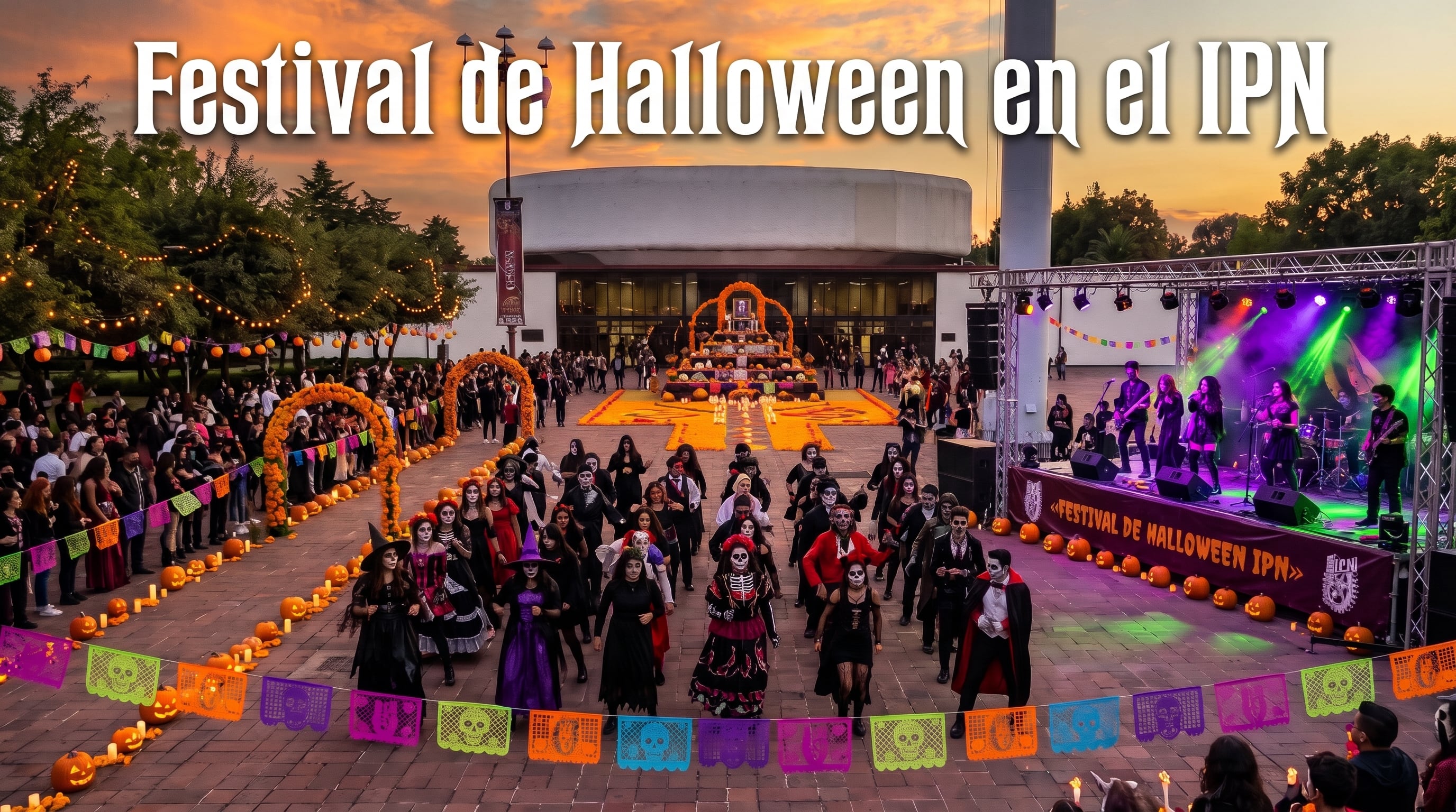 Festival de Halloween en el IPN: talleres, charla sobre arte funerario, baile temático y música punk con entrada libre
