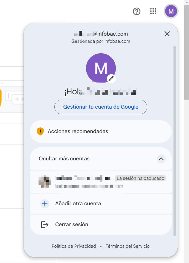 Todo se hace desde la aplicación de correo. (Foto: Gmail)