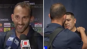 Hernán Barcos sostuvo amistoso encuentro