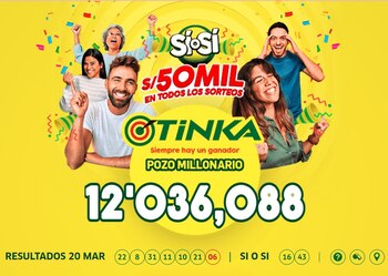 La Tinka: jugada ganadora, números