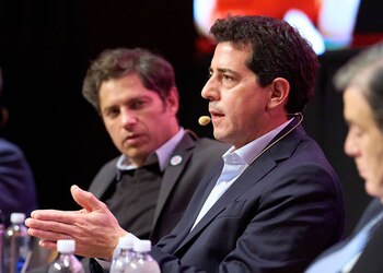 Eduardo Wado de Pedro, Axel Kicillof evento gobernadores con Katopodis