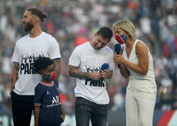 Lionel Messi fue presentado junto