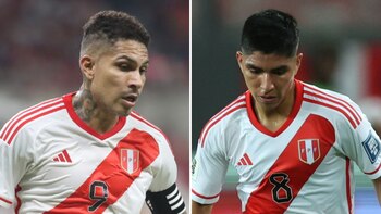 Con Paolo Guerrero y Piero