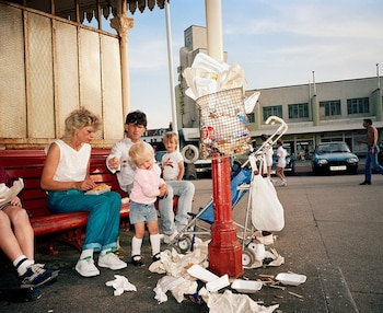 Una de las fotografías expuestas en la exposición de Martin Parr