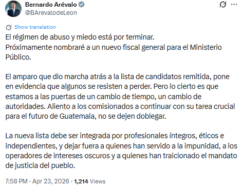 Bernardo Arévalo ve la transición como una oportunidad clave para renovar la justicia y combatir la impunidad en Guatemala. (Cortesía: Bernardo Arévalo)