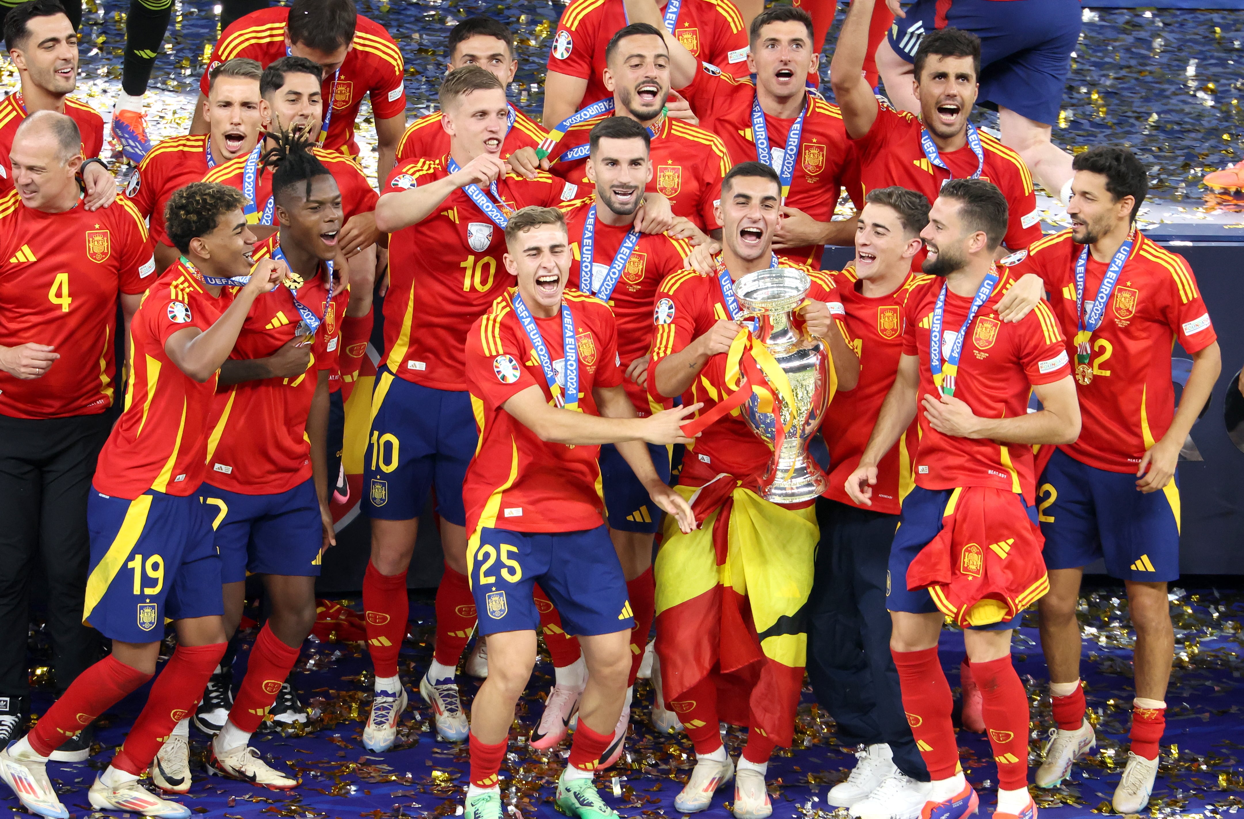 España celebra la Eurocopa 2024. (Georgi Licovski/Efe)