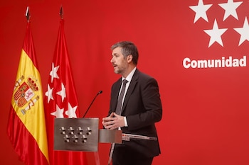 11/02/2026 El consejero de Presidencia, Justicia y Administración Local de la Comunidad de Madrid, Miguel Ángel García Martín, en una rueda de prensa tras el Consejo de Gobierno.
POLITICA
COMUNIDAD DE MADRID