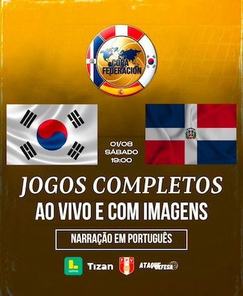 El canal Ataque Defesa, de Brasil, también transmite los partidos de la Copa Federación Sub 17 de vóley vía Youtube.