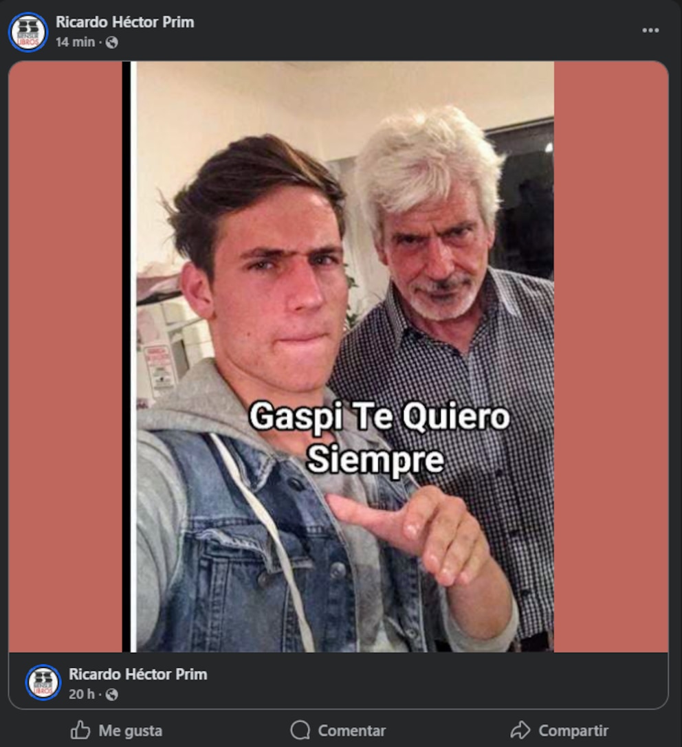 El desgarrador posteo del papá de Gaspi después de su trágica muerte: “Infinita tristeza” 3 6VP3T74I65D6RDPIMVFAY652M4